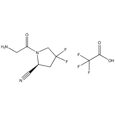 (S)-1-(2-Aminoacetyl)-4,4-difluorpyrrolidin-2-carbonitril Trifluoracetat CAS-nr.:1448440-40-1