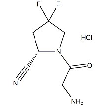 (S)-1-(2-Aminoacetyl)-4,4-difluorpyrrolidin-2-carbonitril Trifluoracetat CAS-nr.:1448440-51-4